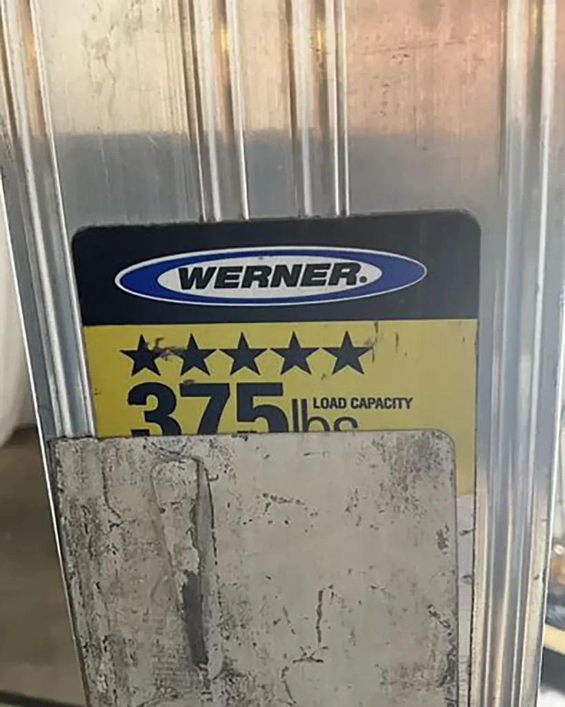 large-used-werner-6-step-aluminium-ladder-5